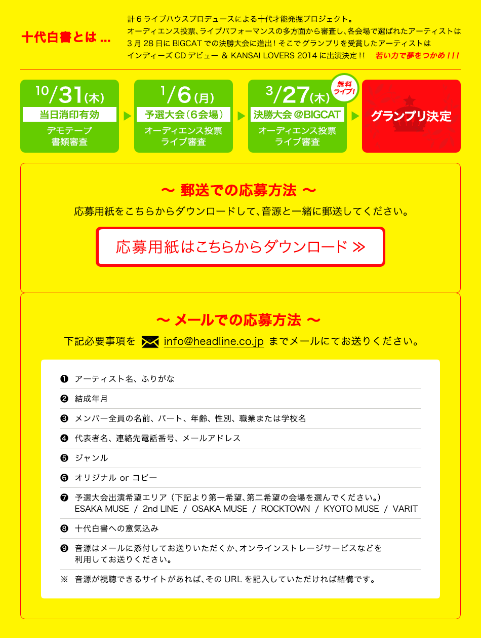 About: 十代白書とは